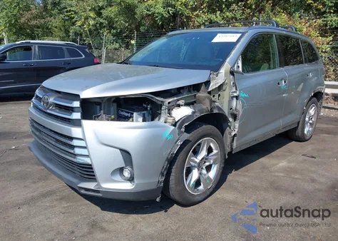2019 Toyota Highlander Limited z USA, uszkodzony, nr VIN 5TDYZRFH0KS333096
